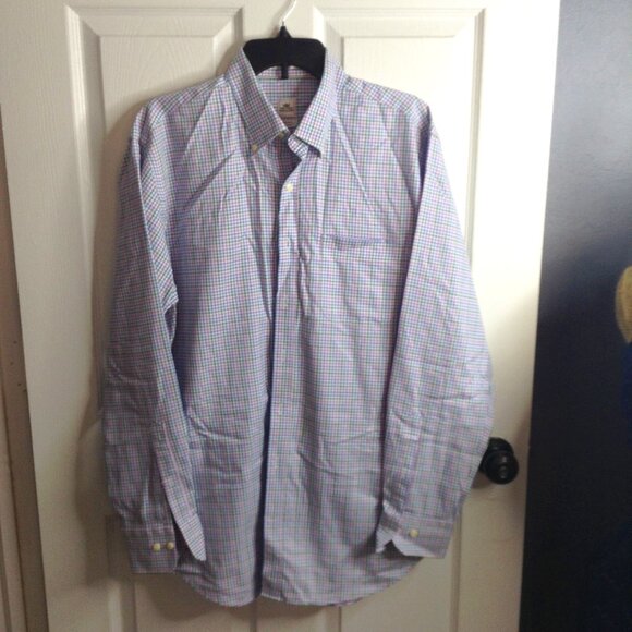 Peter Millar "L" 100% Cotton, Gingham/Cotton Poplin, Classic styling, Quite Lux - Picture 1 of 4